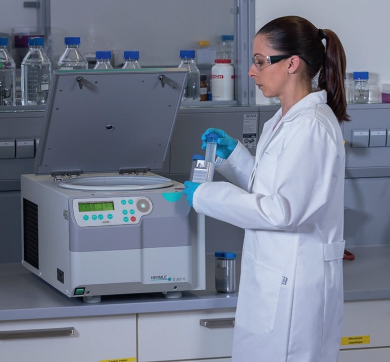 Máy ly để bàn 18.000 vòng/phút HERMLE Z 327